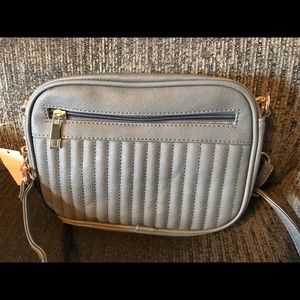 Grey crossbody purse